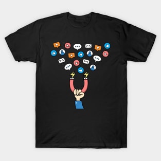 Influencer marketing starburst concept T-Shirt